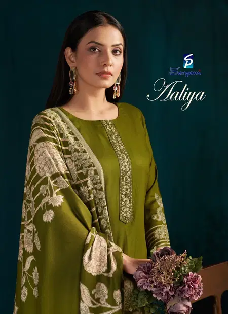 Aaliya By Sargam Viscose Pashmina Dress Material Wholesale Market In Surat
